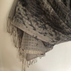 Linen silk blend Eileen Fisher scarf